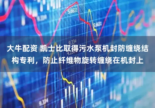 大牛配资 凯士比取得污水泵机封防缠绕结构专利，防止纤维物旋转缠绕在机封上